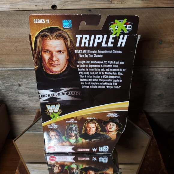 Mattel WWE Elite Legnds Triple H Series 13 Degeneration X Acton Figure NIB - Picture 4 of 6